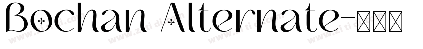 Bochan Alternate字体转换